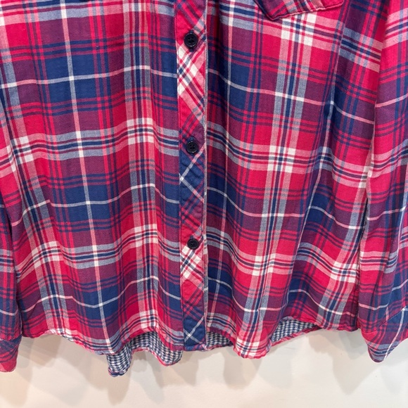 Rails Plaid Button Down Long Sleeve Top Shirt Women’s Size Large - Picture 4 of 15